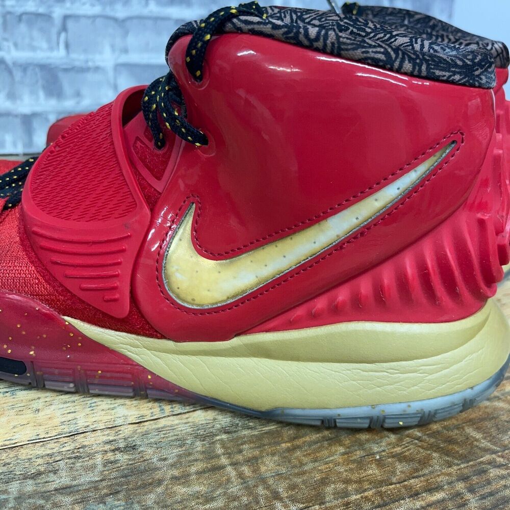 Nike Kyrie 6 All Star Trophies Red Gold Basketball Shoe CD5026-900 Mens Size 12 - Picture 7 of 13